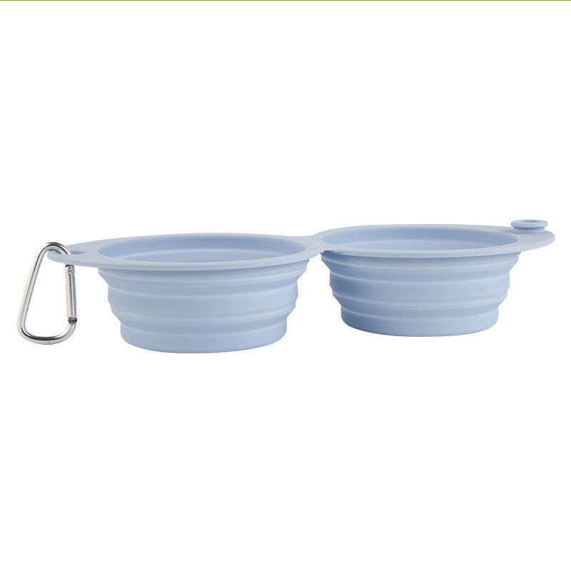 Collapsible 2-in-1 Dog Bowls – Foldable Food & Water Bowls.